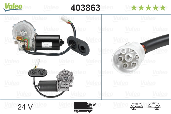 Motor stergator 403863 VALEO